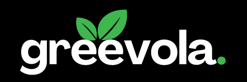 greevola logo black background